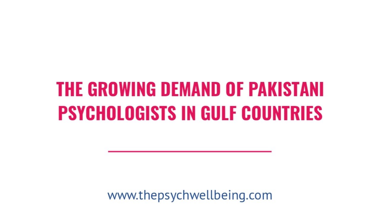Pakistani psychologists providing mental health support in the Gulf region